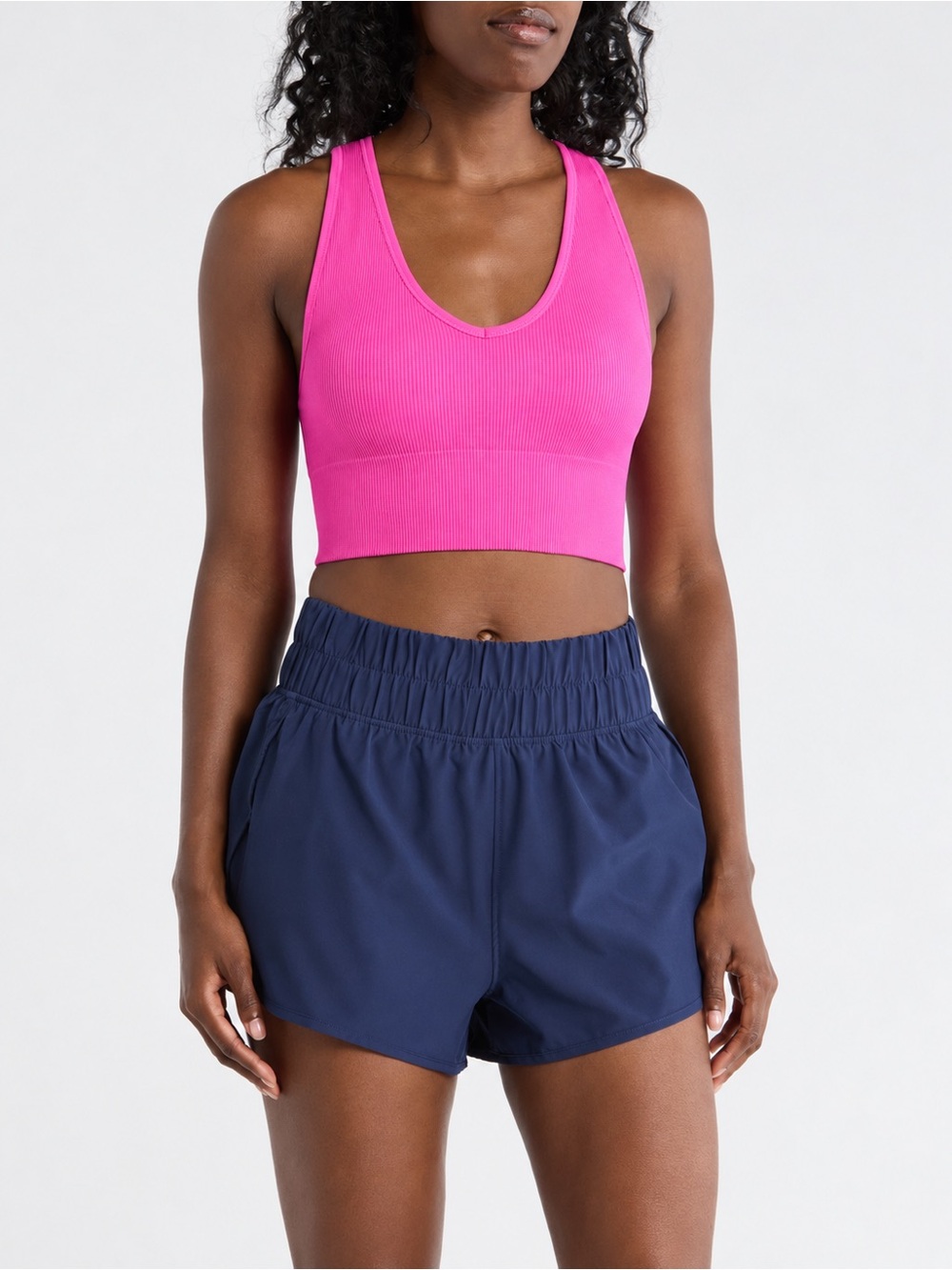 NWT 90 Degree by Reflex Bianca Seamless Crop Tank Iced Raspberry M